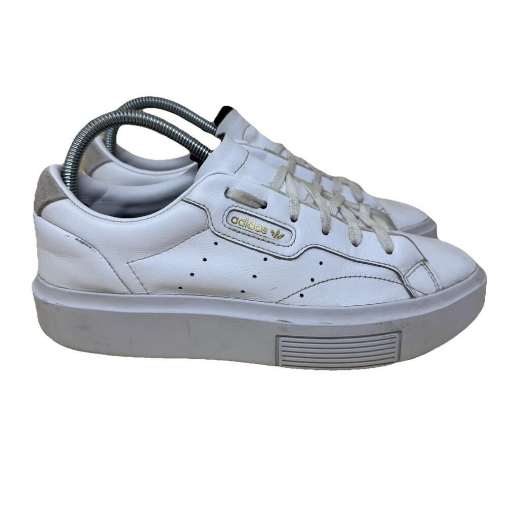 adidas Sleek Super Footwear White Women's 8.5 Shoes Chunky Sneakers EF8858
